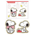 Japan Peanuts Acrylic Sticker - Snoopy : Big Bow Tie Red - 1