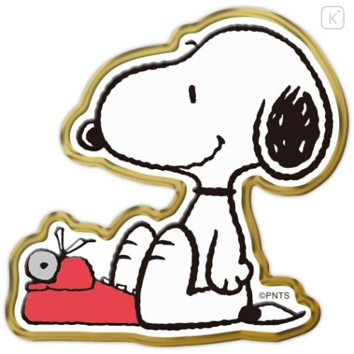 Japan Peanuts Acrylic Sticker - Snoopy : Big Bow Tie Red - 4