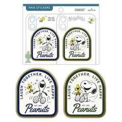 Japan Peanuts Acrylic Sticker - Snoopy & Woodstock : Laugh Together