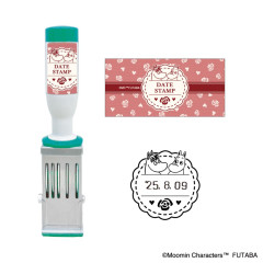 Japan Moomin Date Stamp - Moomintroll : 80th Anniversary Love Letter Rose