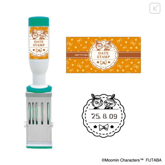 Japan Moomin Date Stamp - Little My : 80th Anniversary Sister Ribbon - 1