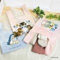 Japan Mofusand Jacquard Woven Mini Tote Bag - Squirrel Cat Pink - 3