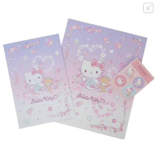Japan Sanrio Stationery Letter Set - Hello Kitty & Tiny Chum : Dream Flower - 1
