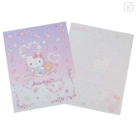 Japan Sanrio Stationery Letter Set - Hello Kitty & Tiny Chum : Dream Flower - 2