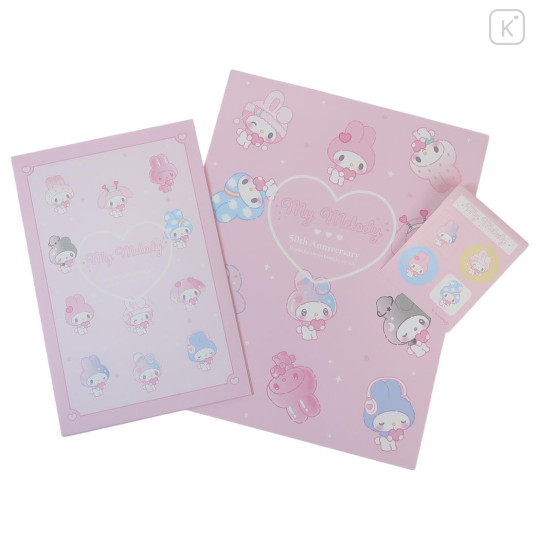 Japan Sanrio Stationery Letter Set - My Melody : 50th Anniversary Colorful - 1