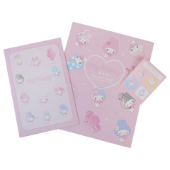 Japan Sanrio Stationery Letter Set - My Melody : 50th Anniversary Colorful