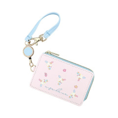 Japan Sanrio Pass Case with Reel - Usahana : After School Memories