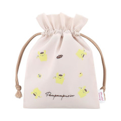 Japan Sanrio Drawstring Pouch - Pompompurin : After School Memories