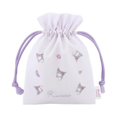 Japan Sanrio Drawstring Pouch - Kuromi : After School Memories