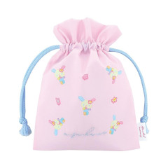 Japan Sanrio Drawstring Pouch - Usahana : After School Memories