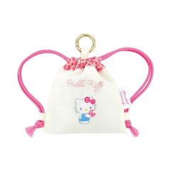 Japan Sanrio Mini Knapsack with Carabiner - Hello Kitty : After School Memories