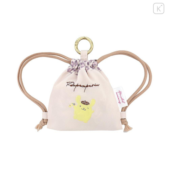 Japan Sanrio Mini Knapsack with Carabiner - Pompompurin : After School Memories - 1