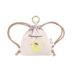 Japan Sanrio Mini Knapsack with Carabiner - Pompompurin : After School Memories