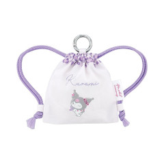 Japan Sanrio Mini Knapsack with Carabiner - Kuromi : After School Memories
