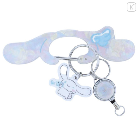 Japan Sanrio Carabiner with Reel - Cinnamoroll : After School Memories - 1