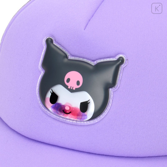 Japan Sanrio Original Kids Mesh Cap - Kuromi - 3