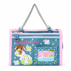 Japan Sanrio Denim Pouch - Sugarbunnies : Heart-fluttering Heisei Girl