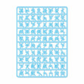 Japan Sanrio Original Custom Alphabet Parts - Maipachirun Hiragana Blue - 1