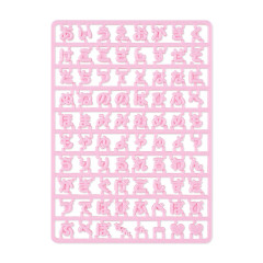 Japan Sanrio Original Custom Alphabet Parts - Maipachirun Hiragana Pink