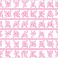 Japan Sanrio Original Custom Alphabet Parts - Maipachirun Hiragana Pink - 3