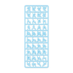 Japan Sanrio Original Custom Alphabet Parts - Maipachirun Special Hiragana Blue