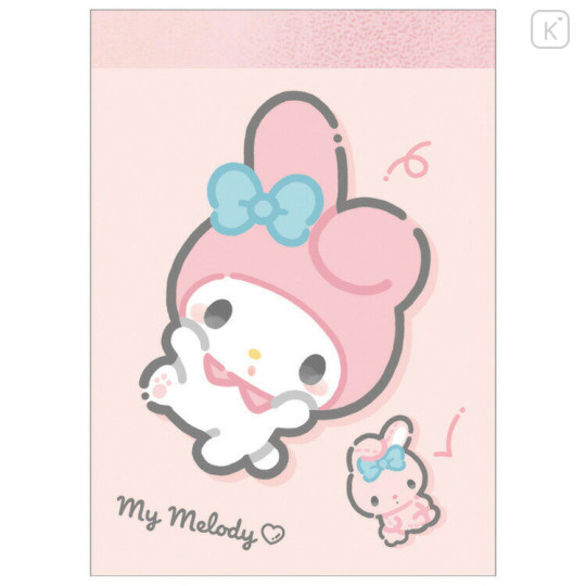 Japan Sanrio Mini Notepad - My Melody : Look At Me Rolling - 1