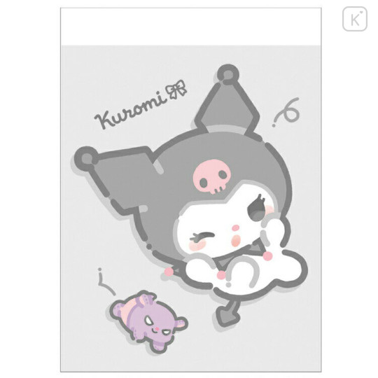 Japan Sanrio Mini Notepad - Kuromi : Look At Me Rolling - 1