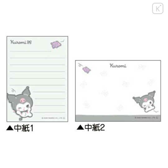 Japan Sanrio Mini Notepad - Kuromi : Look At Me Rolling - 2