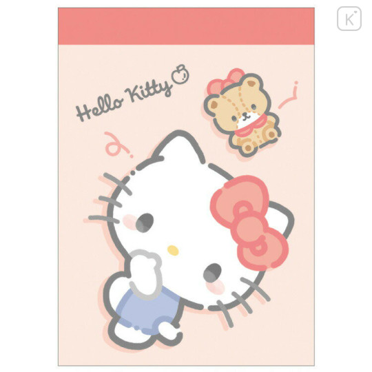 Japan Sanrio Mini Notepad - Hello Kitty & Tiny Chum : Look At Me Rolling - 1