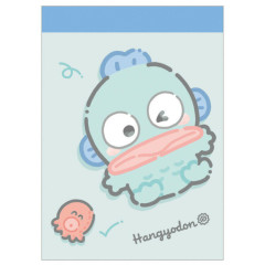 Japan Sanrio Mini Notepad - Hangyodon : Look At Me Rolling