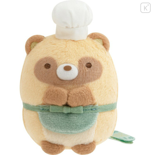 Japan San-X Tenori Plush (SS) - Sumikko Gurashi : Raccoon Tanuki Round Restaurant - 1