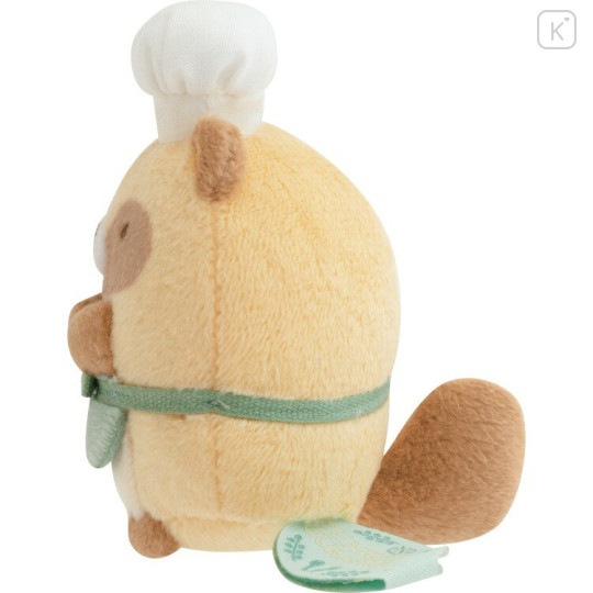 Japan San-X Tenori Plush (SS) - Sumikko Gurashi : Raccoon Tanuki Round Restaurant - 2
