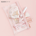 Japan San-X Makeup Brush Set with Clear Pouch - Makeup Rilakkuma - 3