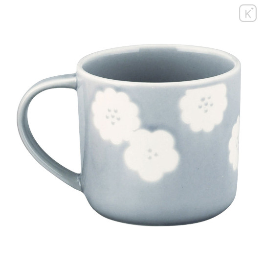Japan Chiikawa Porcelain Mug with Coaster Set - Chiikawa & Hachiware & Rakko : Happy Blossom - 6