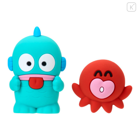 Japan Sanrio Original Magnet Set - Hangyodon : Hangyodon & Bad Badtz-Maru Funny Face - 2