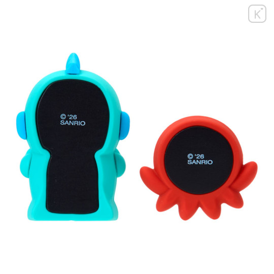 Japan Sanrio Original Magnet Set - Hangyodon : Hangyodon & Bad Badtz-Maru Funny Face - 3