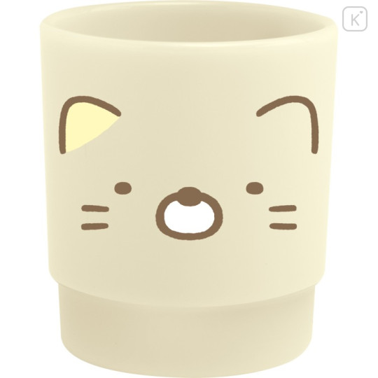 Japan San-X Stacking Plastic Cup - Sumikko Gurashi : Neko Face - 2