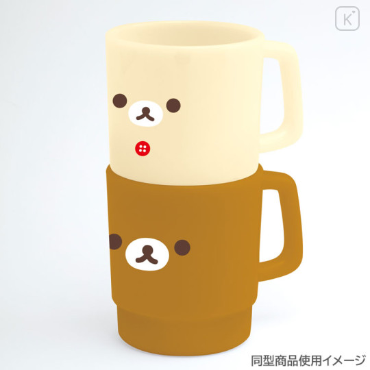Japan San-X Stacking Plastic Cup - Sumikko Gurashi : Neko Face - 3