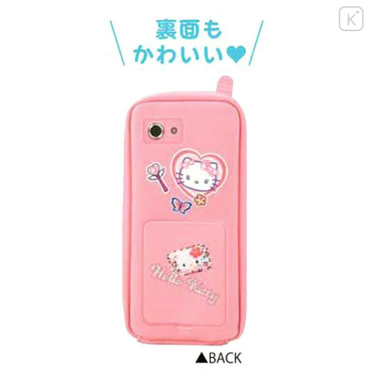 Japan Sanrio Pen Pouch Pencil Case - Hello Kitty : Flip Phone Style - 2