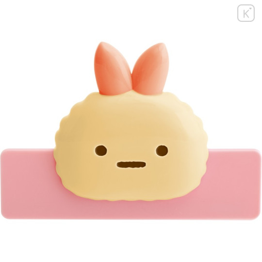 Japan San-X Book Clip - Sumikko Gurashi : Ebifurai no Shippo Fried Shrimp Tail 3D Face - 2