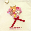 Japan San-X Store Ribbon Tote Bag - Rilakkuma : Heart - 5