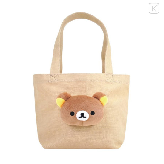 Japan San-X Store Face Mascot Lunch Tote Bag - Rilakkuma - 1