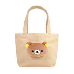 Japan San-X Store Face Mascot Lunch Tote Bag - Rilakkuma