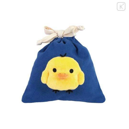 Japan San-X Store Face Mascot Drawstring Bag - Kiiroitori - 1