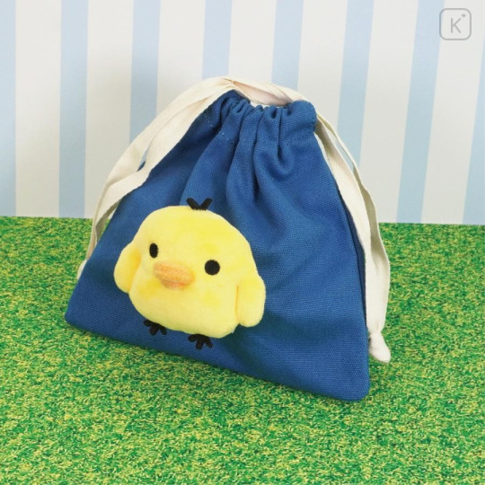 Japan San-X Store Face Mascot Drawstring Bag - Kiiroitori - 5