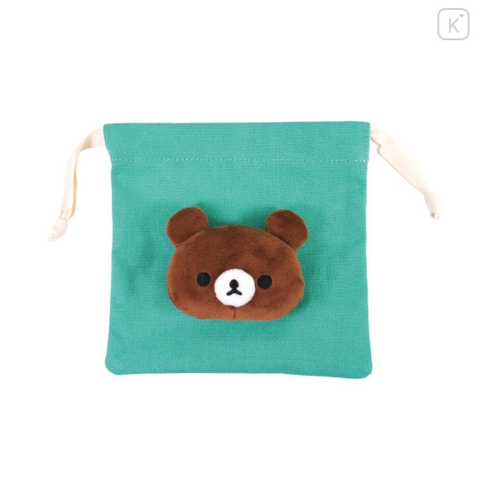 Japan San-X Store Face Mascot Drawstring Bag - Chairoikoguma - 2