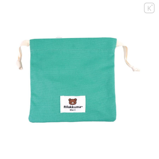 Japan San-X Store Face Mascot Drawstring Bag - Chairoikoguma - 3