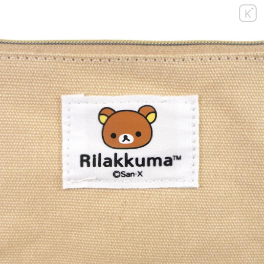 Japan San-X Store Face Mascot Mini Flat Pouch - Rilakkuma - 3