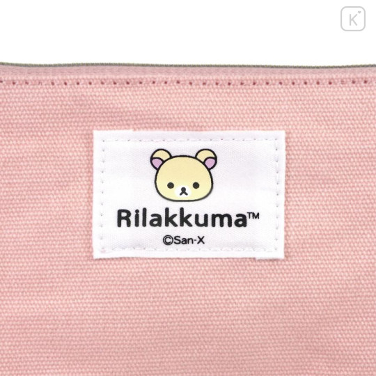 Japan San-X Store Face Mascot Mini Flat Pouch - Korilakkuma - 3