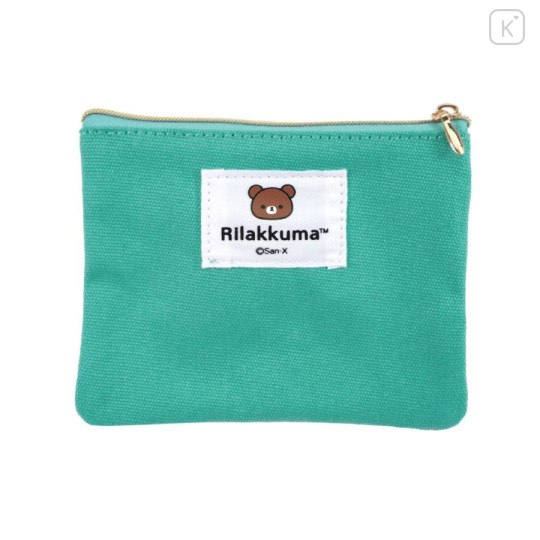 Japan San-X Store Face Mascot Mini Flat Pouch - Chairoikoguma - 2
